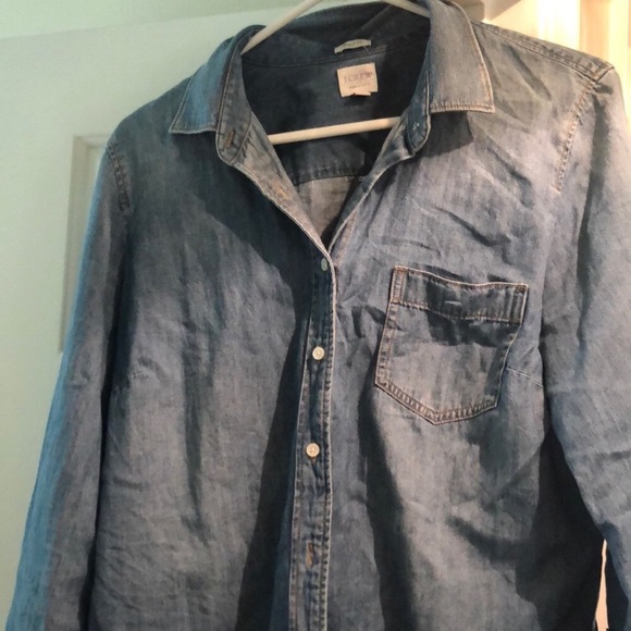 Womens chambray denim shirt - Picture 3 of 3